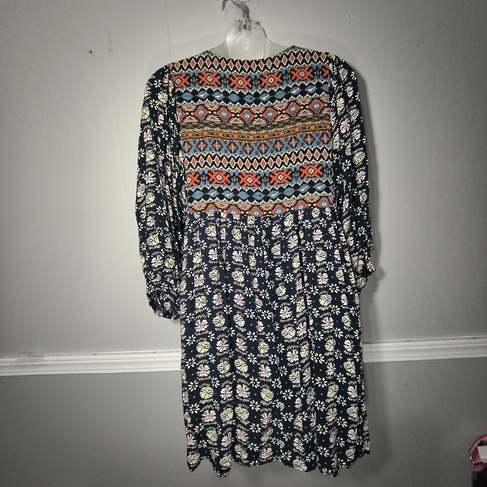 Umgee Large Multicolor Aztec Patterned Mini Dress… - image 5
